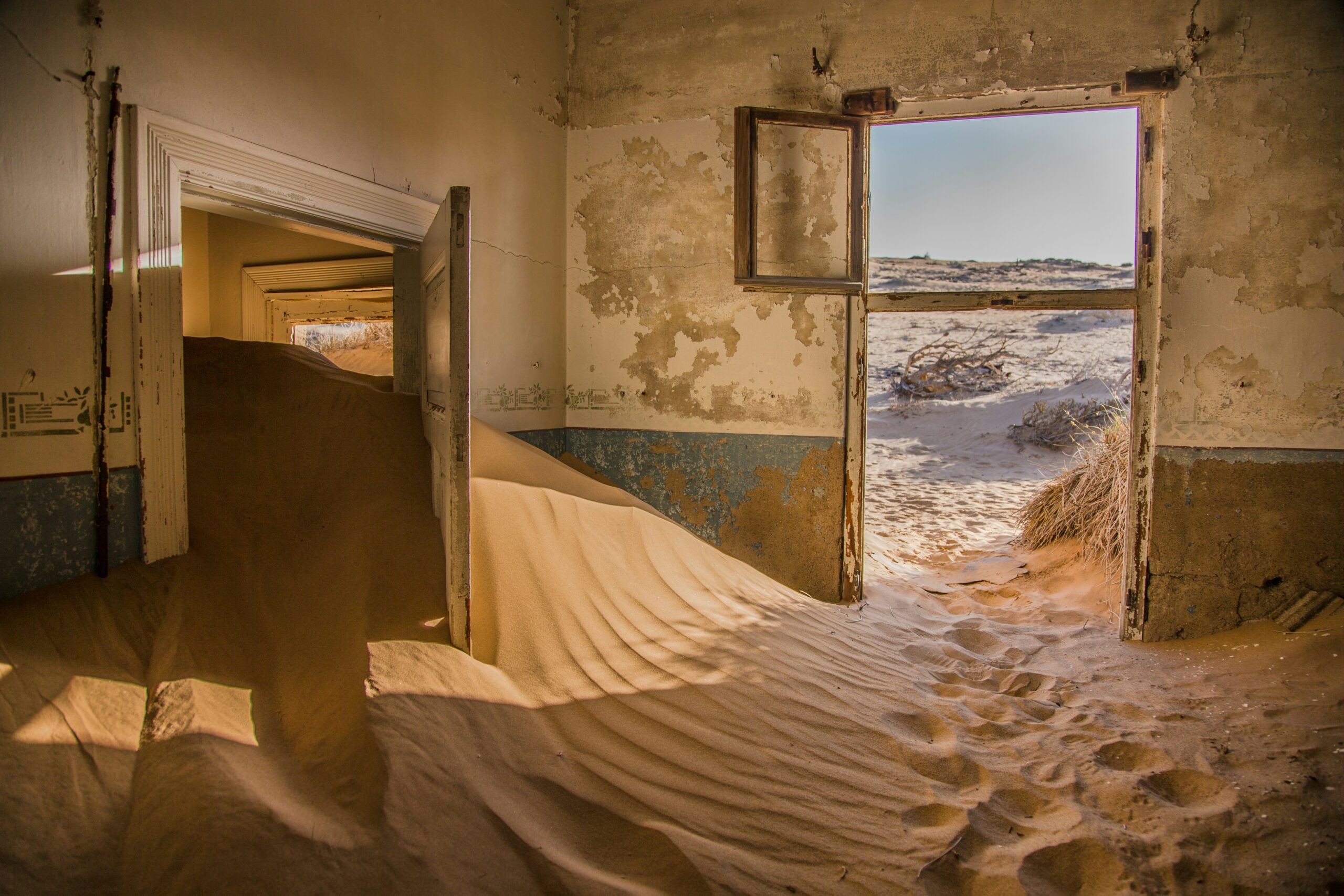 Sand fills an abandoned room and spills out through an open door. What policies should be in place to avoid frustrations this semester?